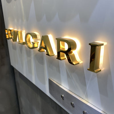 الحروف والأرقام المضاءة من الخلف لافتات مضاءة للشركات CE RoHS