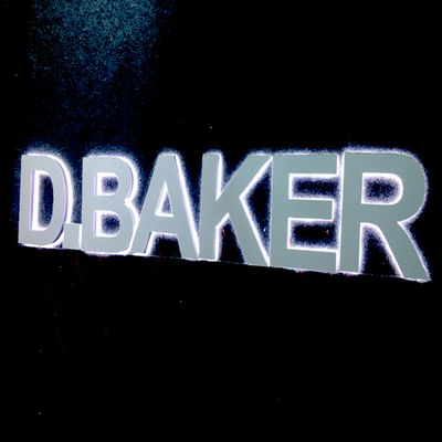 لافتة بإضاءة خلفية للمطعم بعمق 2-20 سم لوحة تسجيل بإضاءة Led أكريليك