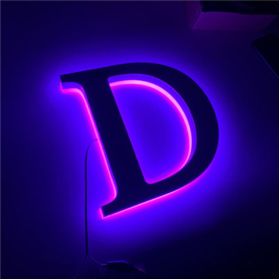 متجر مقهى أدى تسجيل الإضاءة الخلفية الأرجواني الإضاءة CE بنفايات