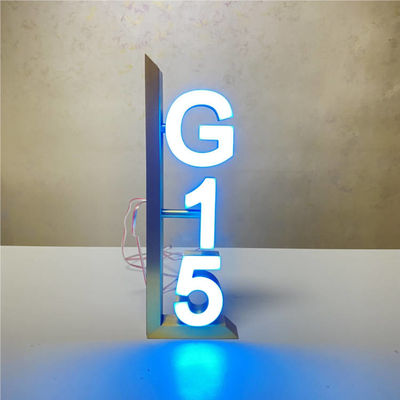 الذهب مرآة البيت رقم تسجيل فندق باب رقم لوحات DC12V