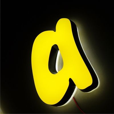 الإعلان واجهة المحل LED الاكريليك رسائل لافتات 12VDC