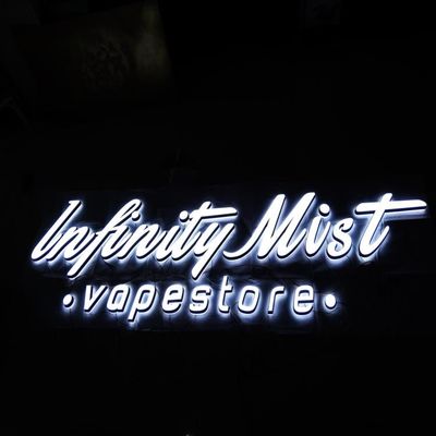 إضاءة مزدوجة الوجه بإضاءة LED أكريليك حروف من الفولاذ المقاوم للصدأ لافتات حروف AC110V-240V