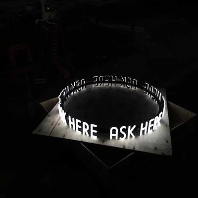 6500K بقيادة رسالة قناة إشارة مضاءة أمامية لمطعم فندق