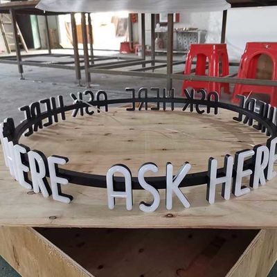 6500K بقيادة رسالة قناة إشارة مضاءة أمامية لمطعم فندق