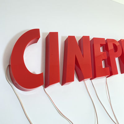 متجر في الهواء الطلق علامات مضيئة LED أكريليك 12 فولت تيار مستمر