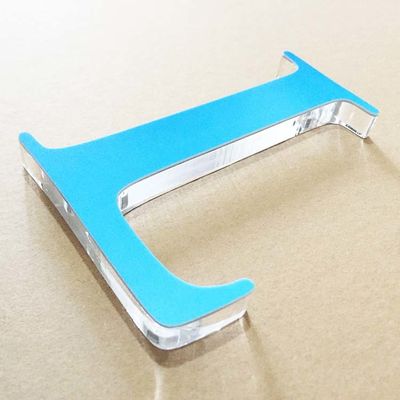 داخلي مكتب شعار 3D رسالة تسجيل 2 مم الأبجدية الاكريليك مع طباعة الأشعة فوق البنفسجية