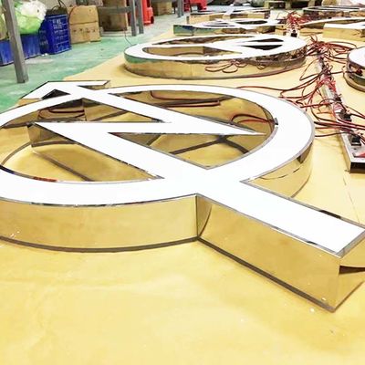 الفولاذ المقاوم للصدأ الشعار العملاق تضيء رسائل علامات للأحداث CE ROHS