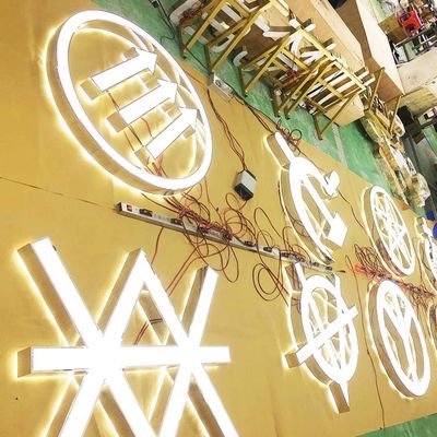 الفولاذ المقاوم للصدأ الشعار العملاق تضيء رسائل علامات للأحداث CE ROHS