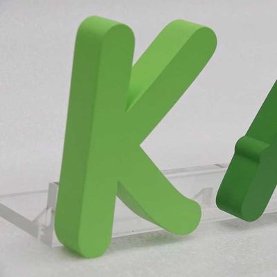 صالون تجميل مفتوح بعلامة أحرف ثلاثية الأبعاد إعلان ليزر مقطوع بشعار معدني سمك 3 سم