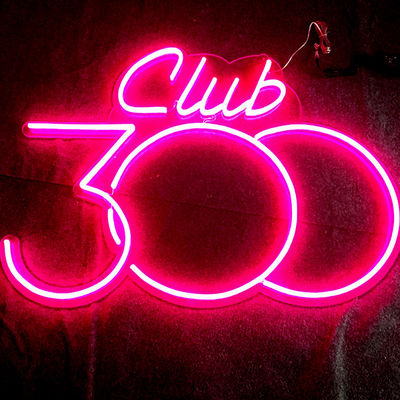 الاكريليك الصمام النيون تسجيل جدار جبل الوردي ضوء النيون تسجيل 12VDC