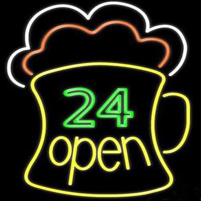 3d بقيادة رسائل أضواء النيون الجدار 60 سم علامات البيرة النيون للمخازن