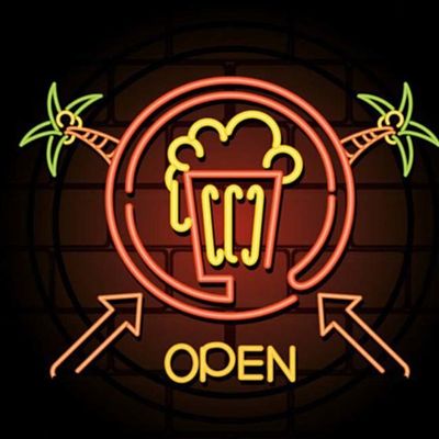 3d بقيادة رسائل أضواء النيون الجدار 60 سم علامات البيرة النيون للمخازن