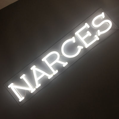 UL واضح أكريليك خلفي نيون تسجيل رسائل للجدار 62 سم ​​طويلة