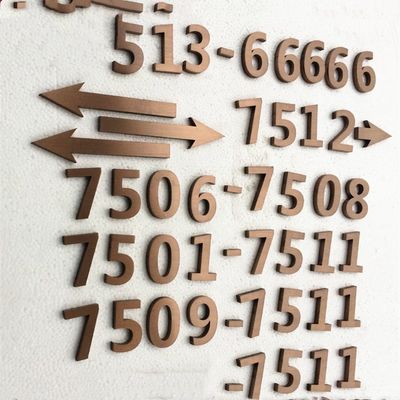 البيت الصلب رسائل معدنية وأرقام عتيقة علامات مضادة للحمض UL