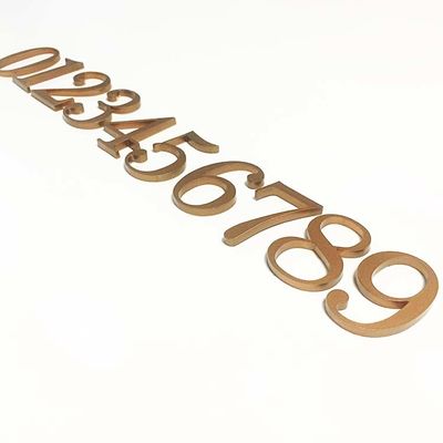 علامة أحرف أكريليك مقطوعة بشكل مسطح لافتات رقم باب أكريليك صلب CE ROHS