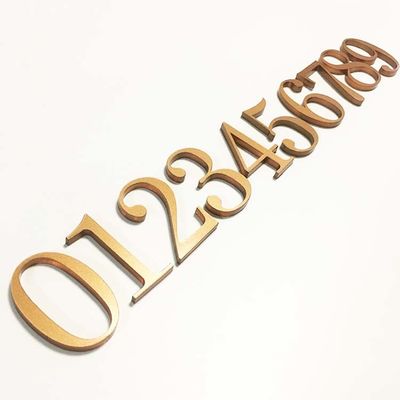 علامة أحرف أكريليك مقطوعة بشكل مسطح لافتات رقم باب أكريليك صلب CE ROHS