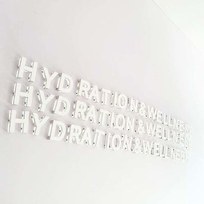 شعار الأعمال التجارية رسائل بلاستيكية واضحة للعلامات الديكور الداخلي