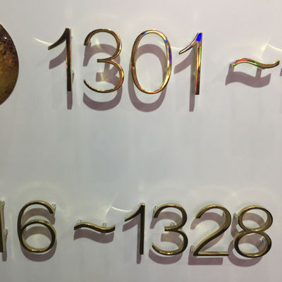 مضيئة الفولاذ المقاوم للصدأ 304 المعادن لافتات العنوان المسمار جبل