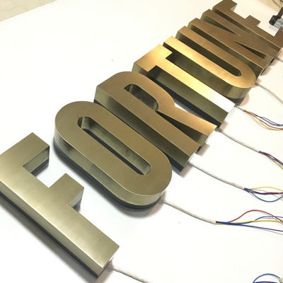 في الهواء الطلق ثلاثية الأبعاد مضيئة هالو مضاءة رسائل تسجيل الحائط UL