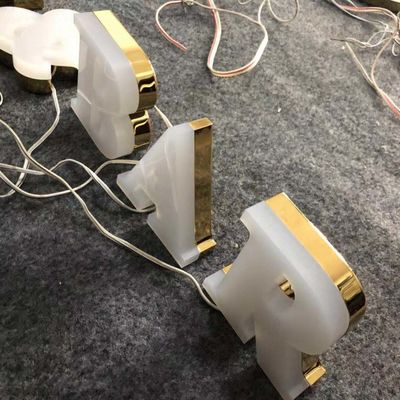 12mm أكريليك شركة شعار جدار تسجيل ألومنيوم قناة رسائل ضدّ صدأ