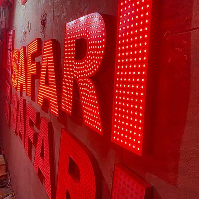 مركز تسوق عملاق يضيء علامات الحروف سمك 10 سم