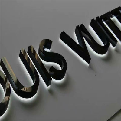 اسم المتجر واجهة المتجر لوحات تسجيل LED مقاومة للماء IP65 من الأكريليك