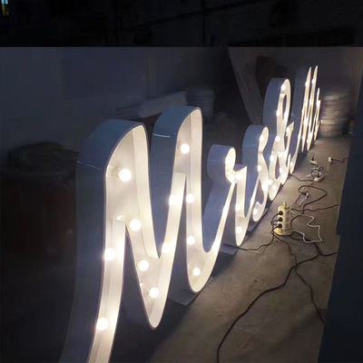 زفاف ديكور سرادق رسالة تسجيل معدن مطلي CE ROHS