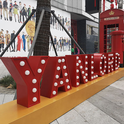 مضيئة في الهواء الطلق أحرف سرادق عملاقة أضواء بالكهرباء