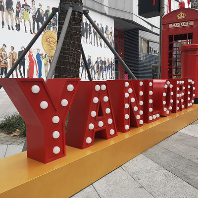 مضيئة في الهواء الطلق أحرف سرادق عملاقة أضواء بالكهرباء