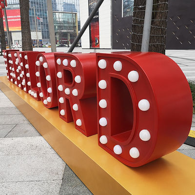 مضيئة في الهواء الطلق أحرف سرادق عملاقة أضواء بالكهرباء