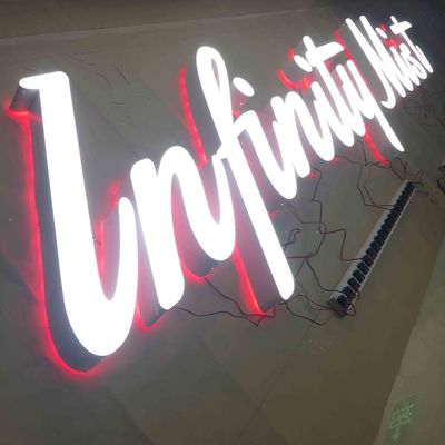 في الهواء الطلق مخصص ليزر قطع علامات الشعار المعدنية تضيء لوحة تسجيل HIGHSPAN