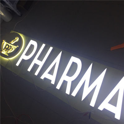 في الهواء الطلق مخصص ليزر قطع علامات الشعار المعدنية تضيء لوحة تسجيل HIGHSPAN