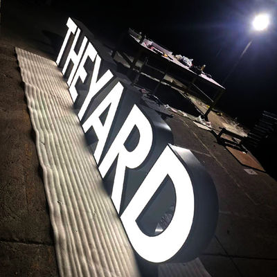 لافتة حروف ثلاثية الأبعاد جذابة ومتينة وقناة LED لوحة مطعم أكريليك 3 مللي متر