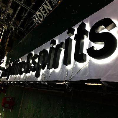 خطابات قناة UL بإضاءة خلفية OEM لافتات مضاءة لافتات صندوق ضوئي