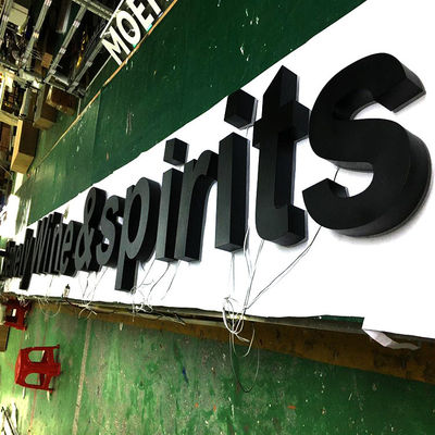 خطابات قناة UL بإضاءة خلفية OEM لافتات مضاءة لافتات صندوق ضوئي