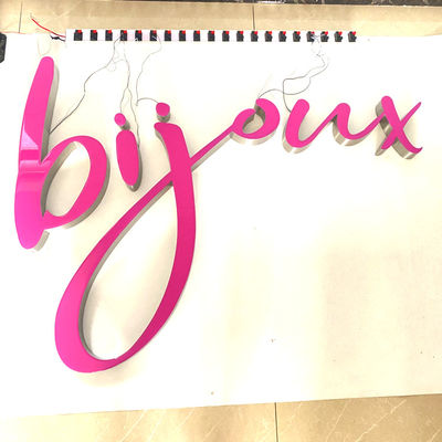 ODM بناء خطابات مخطوطة 3d إلكتروني تسجيل لوحة معدنية مضيئة الاكريليك