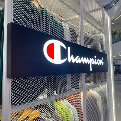 مقاوم للماء 3D رسالة تسجيل الأبجدية معدنية مضيئة 60HZ