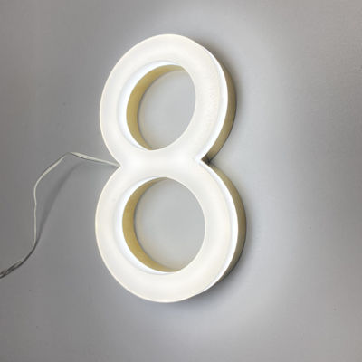 لوحة تسجيل أمامية أكريليك ثلاثية الأبعاد مقاومة للرياح عمر 50000 ساعة