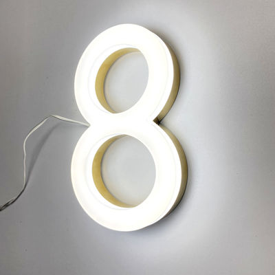 لوحة تسجيل أمامية أكريليك ثلاثية الأبعاد مقاومة للرياح عمر 50000 ساعة