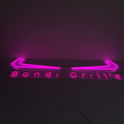 في الهواء الطلق Pink Shop Grill Neon Sign إضفاء الطابع الشخصي على الإعلانات التجارية