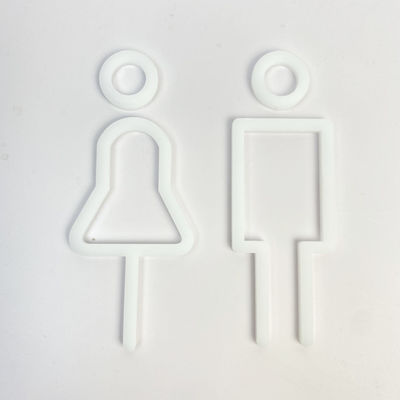 ملهمة الحروف الأبجدية الاكريليك الأبيض الإعلان رسائل الاكريليك ملفقة