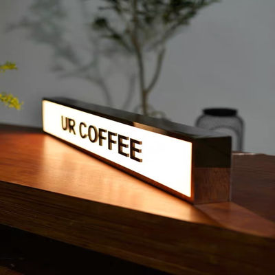 الفولاذ المقاوم للصدأ جانب واحد ضوء مربع لافتات 3D الإعلان في الهواء الطلق