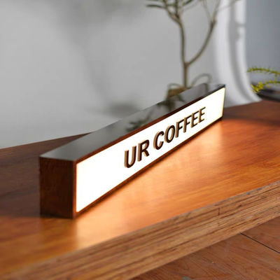 الفولاذ المقاوم للصدأ جانب واحد ضوء مربع لافتات 3D الإعلان في الهواء الطلق