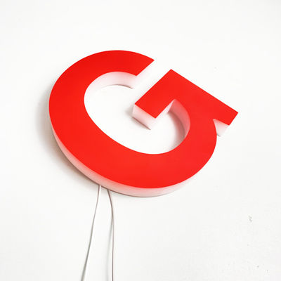 لوحة لافتة أمامية ثلاثية الأبعاد بإضاءة كاملة للجسم