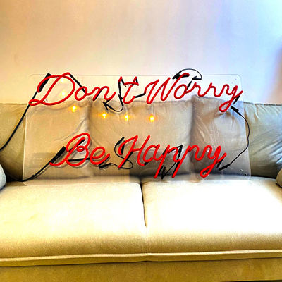 في الهواء الطلق مخصص النيون الأبجدية رسائل 12VDC الإضاءة الحمراء