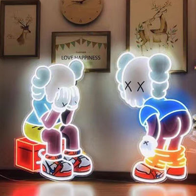 تصميم الأزياء KAWS Custom Neon Sign Light 175mm 190mm