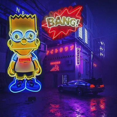 تصميم الأزياء KAWS Custom Neon Sign Light 175mm 190mm