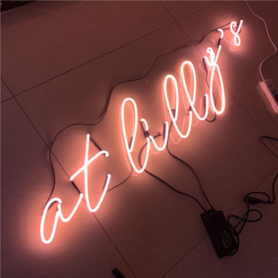 شريط الإعلان مخصص نيون تسجيل ضوء مربع مع لوحة الحائط جبل