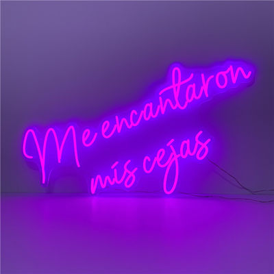 مصباح نيون أرجواني مرن مثبت على الحائط مضاء 51200 ساعة