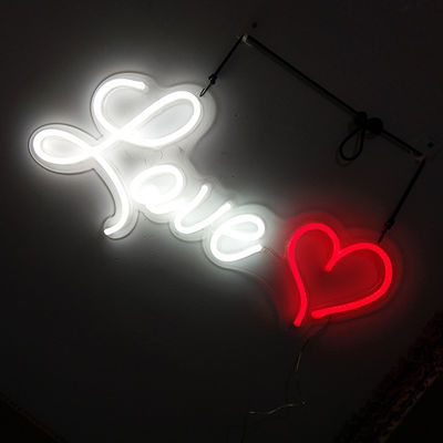 UL مخصص الزفاف النيون تسجيل الحب رسائل قناة النيون للجدار